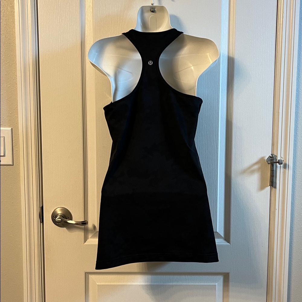 Lululemon Cool Racerback Tank Camo Deep Coal Multi Size 8 - Picture 4 of 5